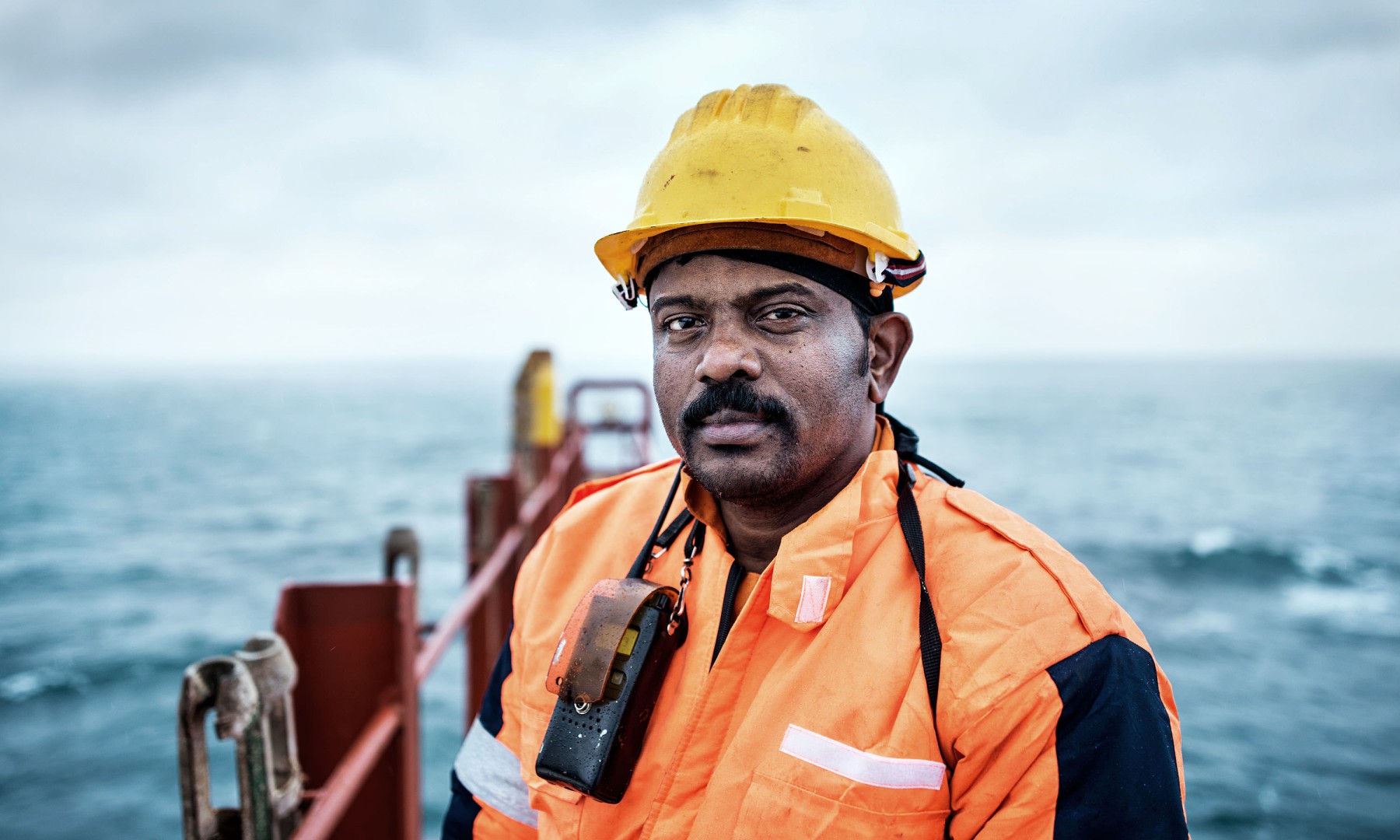 Bootsmann w&auml;hrend der &Uuml;berfahrt von Bremerhaven nach Felixstowe