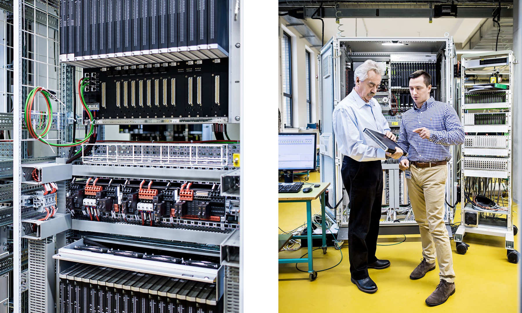 Mitarbeiter des T&Uuml;V Rheinland beraten Unternehmen in Fragen der Cyber-Security am Unternehmensstandort