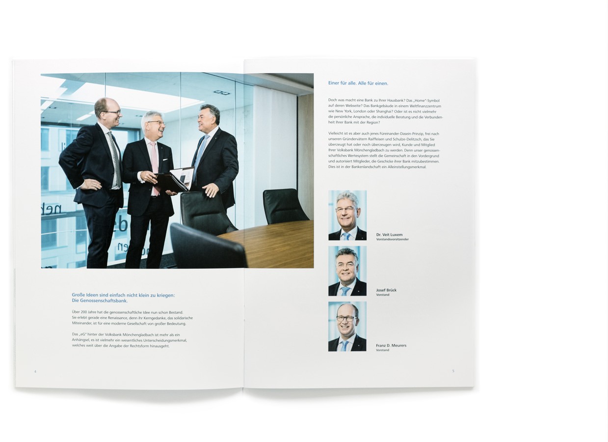 Imagebroschüre Volksbank Mönchengladbach