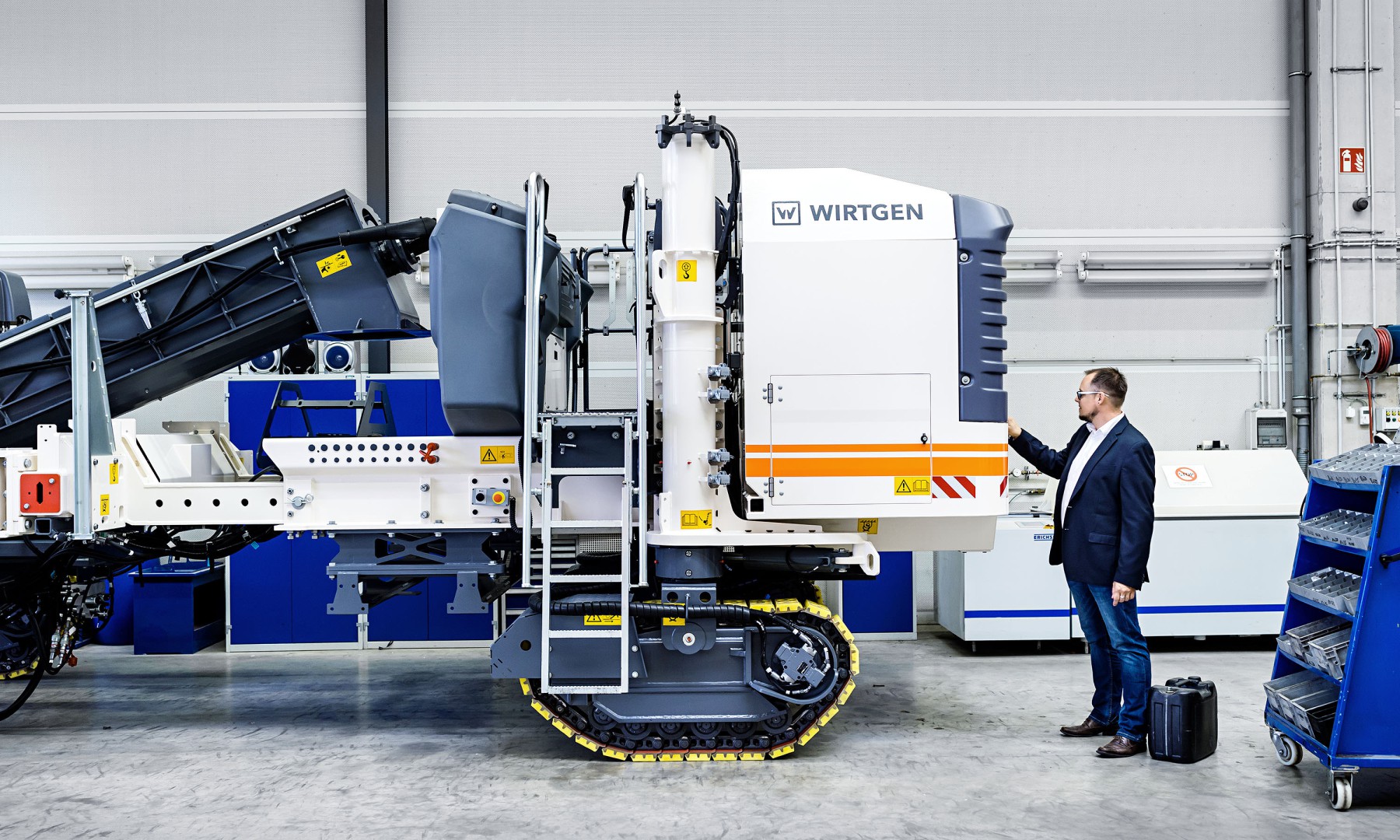 Wirtgen stellt in Windhagen in zahlreichen Produktlinien Strassenbaumaschinen her