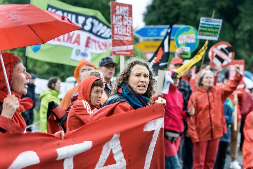 Proteste gegen den Tagebau Garzweiler, 2017